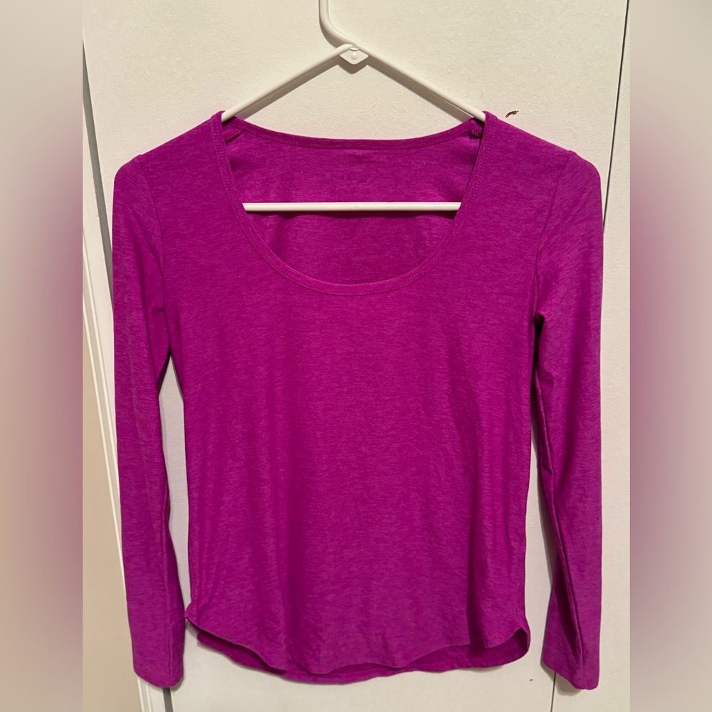 Beyond yoga vivid plum Spacedye pullover